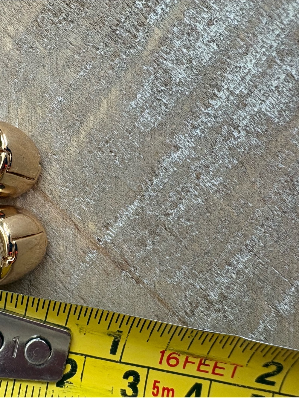 Chunky Gold-Tone Huggie Hoop Earrings | Small Dome Hoops - Picture 8 of 9